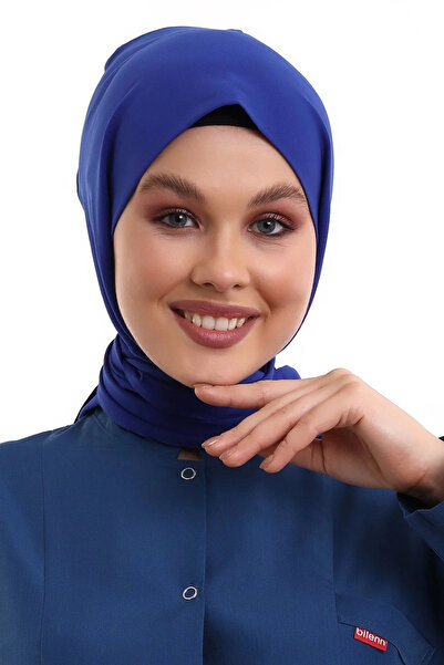 Bilenn Tekstil Μπλε Καπέλο Σαξ με Δέσιμο στο Λαιμό - 4816