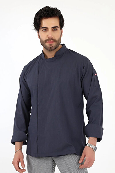 Bilenn Tekstil Men's Lycra Chef Jacket - 6417 Smoked