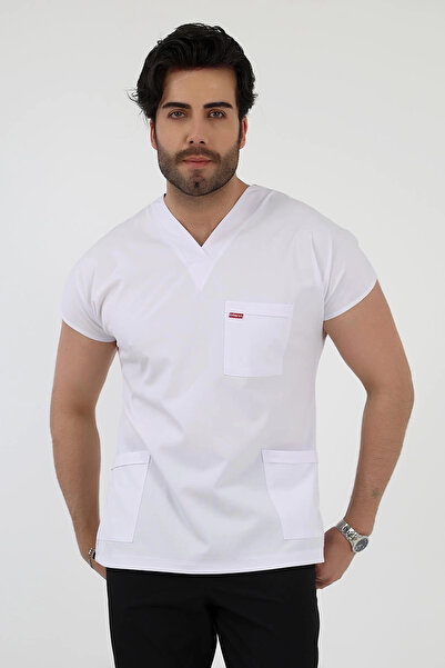 Bilenn Tekstil Top unic unisex Bflex Soft Sleeve - 6401 Alb