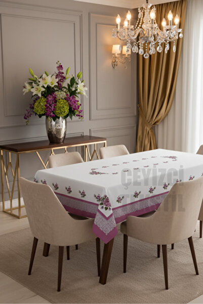 Çt Çeyizci Tekstil Față de masă unică cu punct în cruce 160x220