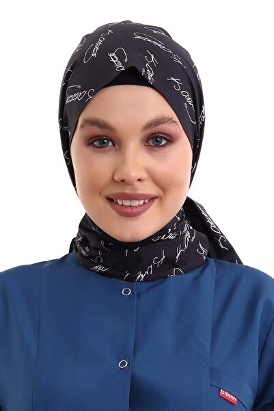 Bilenn Tekstil Bonetă pentru hijab cu legături la gât - 1904 K.atatürk