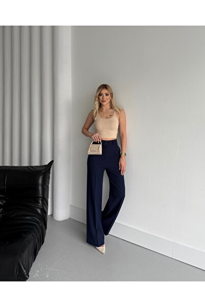 VUNTAL Çift Düğmeli Şık Pantolon