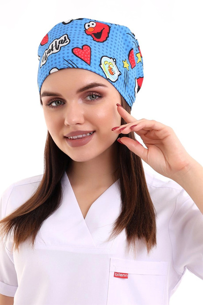 Bilenn Tekstil Boneta cu model unisex digital - 6504 Cookie Monster