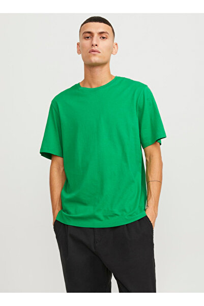 Jack & Jones Yuvarlak Yaka Yeşil Erkek T-Shirt JJEORGANIC BASIC TEE SS O-NECK...