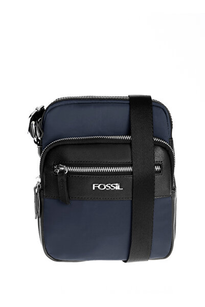 Fossil Lacivert 22x19x6 cm Erkek Çapraz Çanta 01FS2053