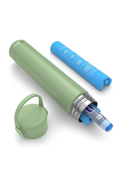 DISONCARE Portable Insulin Thermos, Capacity for 1 Pen, KEKHEALTH HOLIDAY, Apple Green