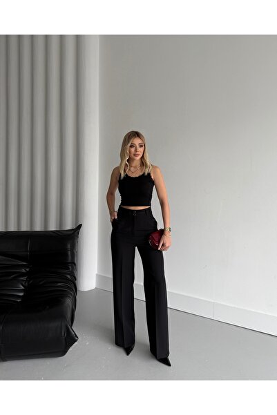 VUNTAL Çift Düğmeli Şık Pantolon