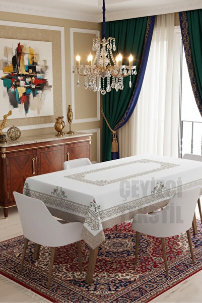 Çt Çeyizci Tekstil Față de masă imprimată digital cu design special