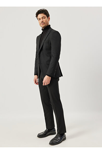 ALTINYILDIZ CLASSICS Altınyıldız Classics Normal Bel Slim Fit Siyah Erkek Takım Elbise 4A3010000101
