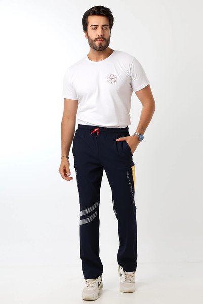 Bilenn Tekstil 112 Unisex Likralı Yazlık Pantolon - Lacivert