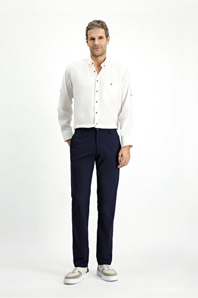 Kiğılı Slim Fit Dar Kesim Kanvas / Chino Pantolon
