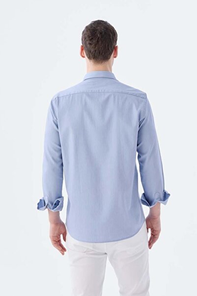 Jakamen Синя сорочка з кишенями та кнопками, 100% бавовна