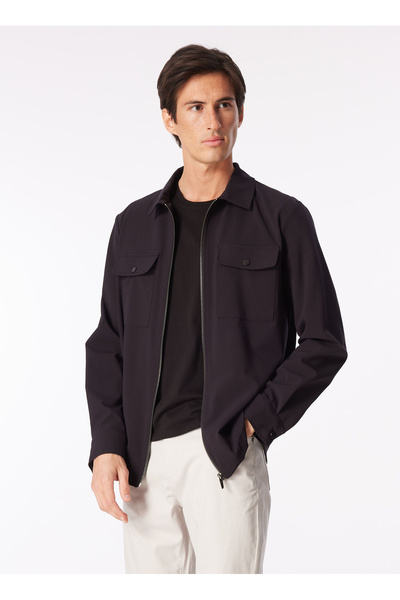 Fabrika Siyah Erkek Basic Bi Strech Ceket F4SM-CKT 0372