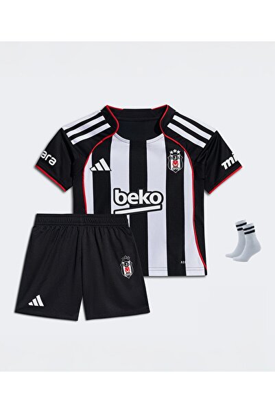 ZİLONG B'e.şikt.aş 2025/2026 Yeni Sezon Siyah Beyaz Isimsiz Futbol Forması 2 Parça