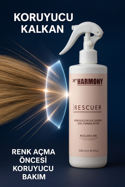 X Pro Harmony Rescuer 500ml | Yıpranmış Saç Onarımı | Renk Açma & Boya Öncesi...