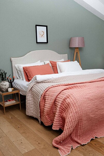 JOJOMIA Meloni Double Bedspread Double Sided 240X260 Beige-Salmon