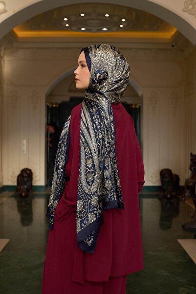 İpekhan Синій індійський шарф - 5009-12