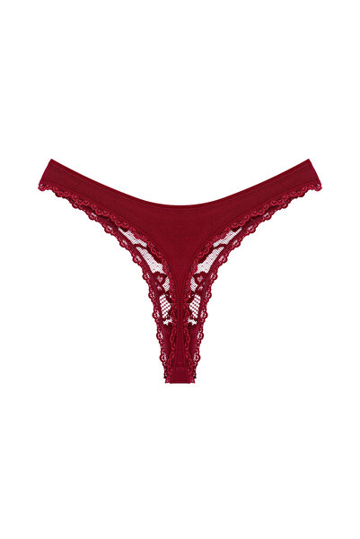 Zena 5'li Önü Dantel Arkası Pamuklu String Kadın Külot