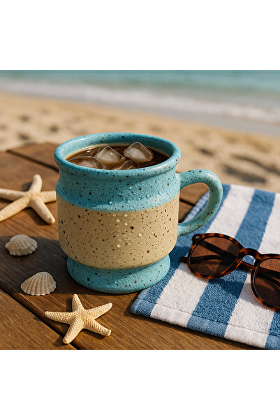 senemin atölyesi El Yapımı Desenli Seramik Bardak – Kahve & Çay Kupası