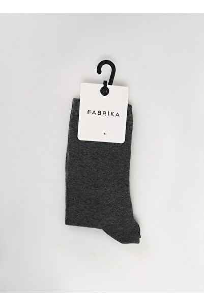 Fabrika Gri Melanj Kadın Soket Çorap SKT-ROT-2