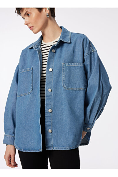 Lee Cooper Karlyn Rastaban Ligh Light Navy Blue Women's Denim Jacket 242 Lcf ...