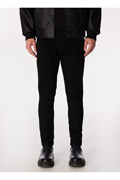 Lee Cooper Jack Stay Black Normal Bel Slim Fit Men's Denim Trousers 242 Lcm 121051