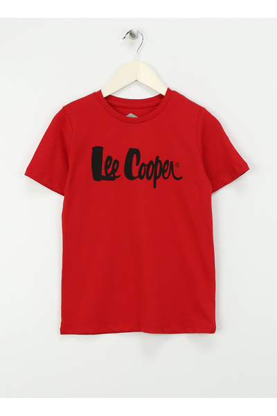 Lee Cooper Printed Red Boy's T-Shirt 242 Lcb 242001 Londonlogo Red
