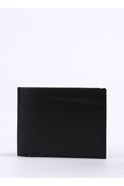 Fabrika Siyah Erkek 11x9x2 cm Deri Cüzdan Frk 334 Crayz