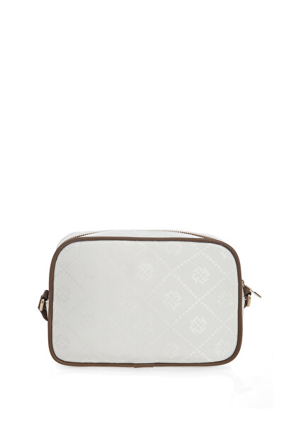 Fossil Beyaz Kadın 24x16x8 cm Saten Çapraz Çanta 05FO24Y5004