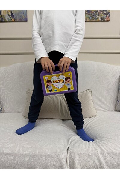 FEN TOYS Çantalı Doktor Seti Mor / Ce Belgeli, 14 Parça, Çocuk