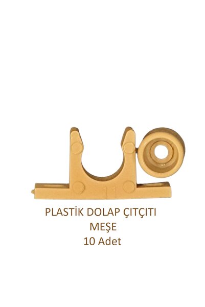 Adilon Plastik Pvc Sineklik Kapı Çıtçıtı Meşe (10adet)