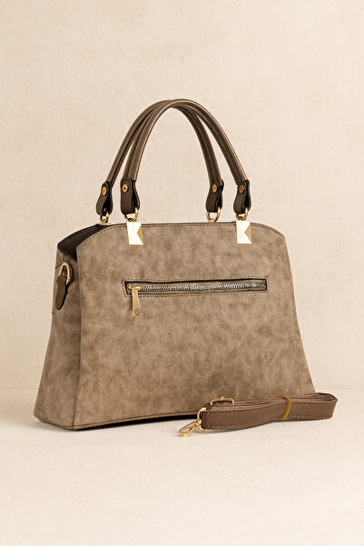 MOLDİVA 3 Compartments A+ Quality Women's Arm and Shoulder Bag with Star Accessories Daily Gift Wedding Bag