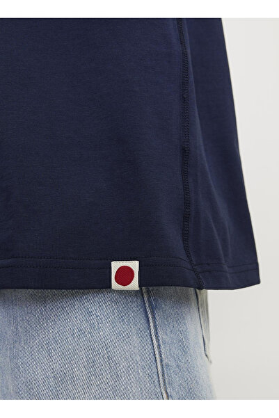 Jack & Jones Yuvarlak Yaka Lacivert Erkek T-Shirt RDDODIS TEE S/S CREW NECK SN
