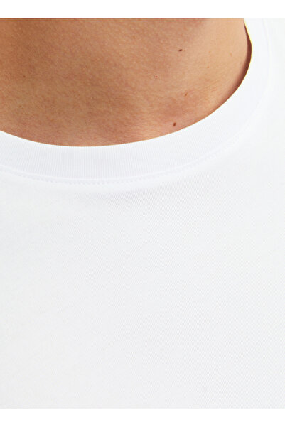 Jack & Jones Yuvarlak Yaka Beyaz Erkek T-Shirt JJECORP LOGO TEE PLAY SS O-NECK NOO