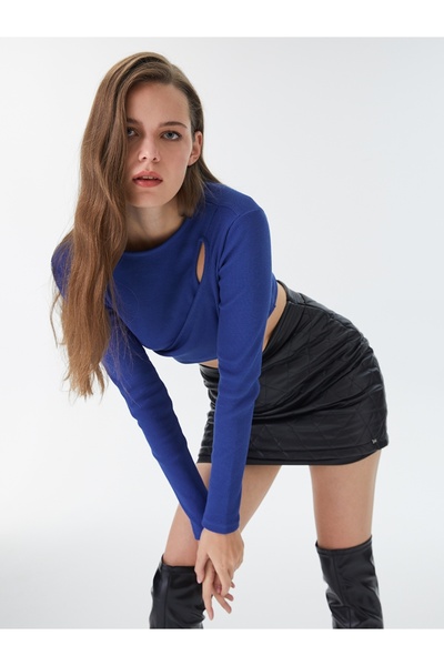 Loft Crop Kadın Tshirt U.kol