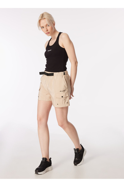 Discovery Expedition Bej Kadın Bağlamalı Bel Su İtici Şort D4SL-SHT3012