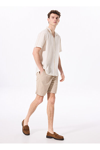 Fabrika Açık Haki Erkek Basic Bermuda Şort F4SM-SHT 0930