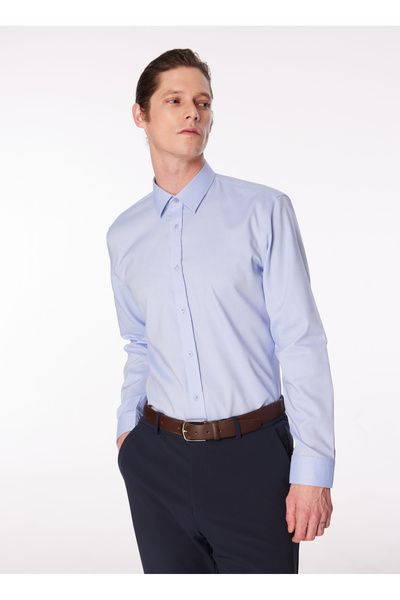 Fabrika Mavi Erkek Basic Non Iron Gömlek F4SM-GML 0225