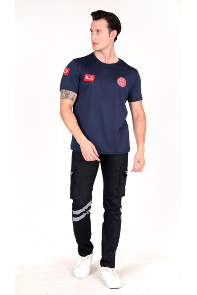 Ekg Medikal 112 Acil Sağlık Sıfır Yaka  Comfort T-shirt (Fileli Kumaş-Unisex)