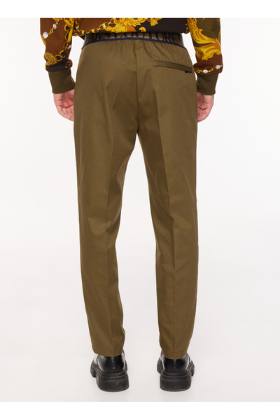 VERSACE JEANS COUTURE Normal Bel Normal Paça Slim Fit Haki Erkek Pantolon 75GAA109N0207107