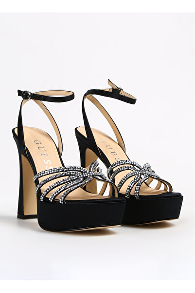 Guess Siyah Kadın Topuklu Sandalet FLPIRTSAT03BLACK