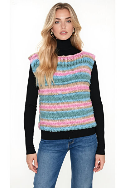 Tanem Çarşı Süveter Elörgüsü Tasarım Renkli ( Uzunluk 50 Cm )