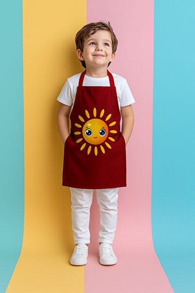 AYSHOME Ays Home Çocuk Güneş Boyama Mutfak Önlüğü