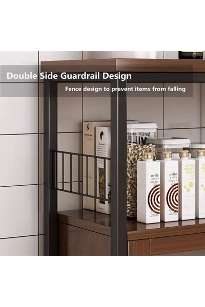 AGD Coffee Cabinet, Large Capacity Coffee Table, Modern Minimalist Style Home Coffee Corner