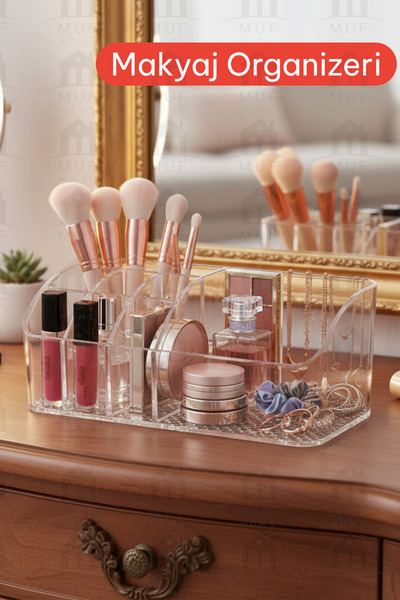 MUF HOME Kozmetik Makyaj Ürün Düzenleyicisi Organizer Takı Kutusu Makyaj Orga...