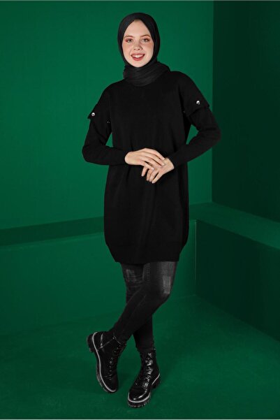Alvina KNOB DETAILED KNITWEAR TUNIC 43166