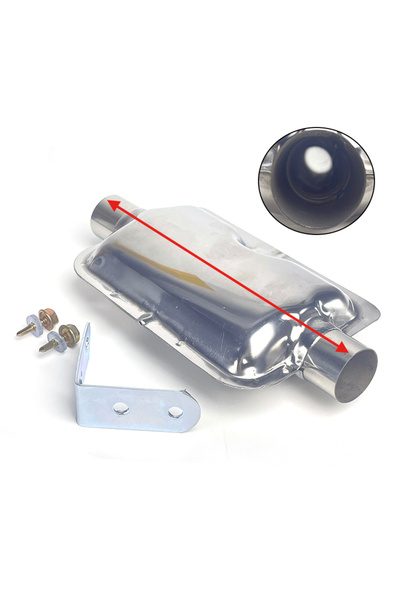 Choice XYQ-Z03 24mm Muffler Silencer Straight Pipe/S Curved Pipe Car Air Diesel Parking Heater Exhaust Pipe