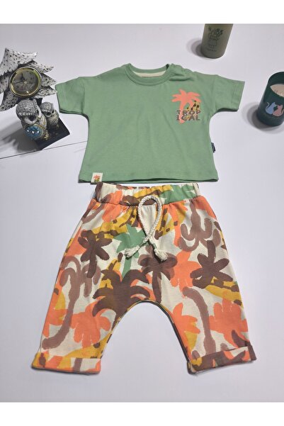 Miniworld طقم شورت للأطفال للجنسين والبنات والأولاد (كابري) لحضانة الأطفال مصنوع من القطن بنسبة 100% بتصميم كاجوال فاخر