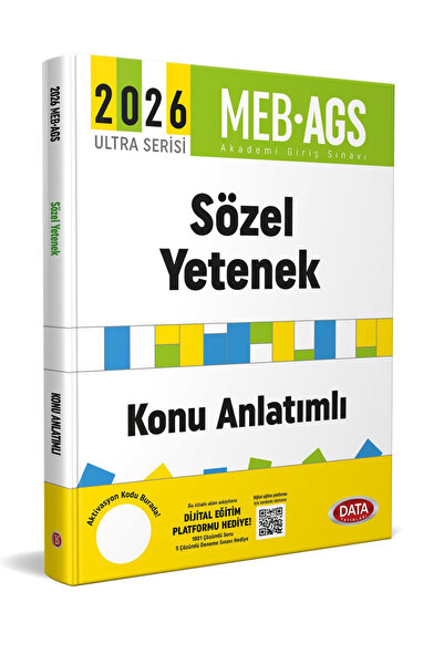 Data Yayınları Data MEB AGS Ultra Serisi Sözel Yetenek (Türkçe) Konu Anlatımı