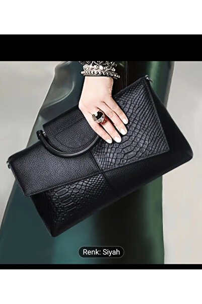 moonlightavm Timsah derisi modelli Portföy Çanta